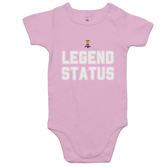 "Legend Status" Legends with Bevo - AS Colour Mini Me - Baby Onesie Romper