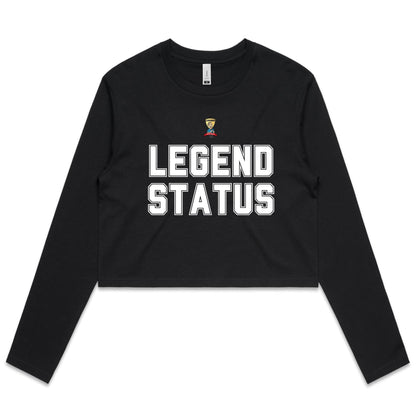 "Legend Status" Legends with Bevo - AS Colour - Women's Long Sleeve Crop Tee