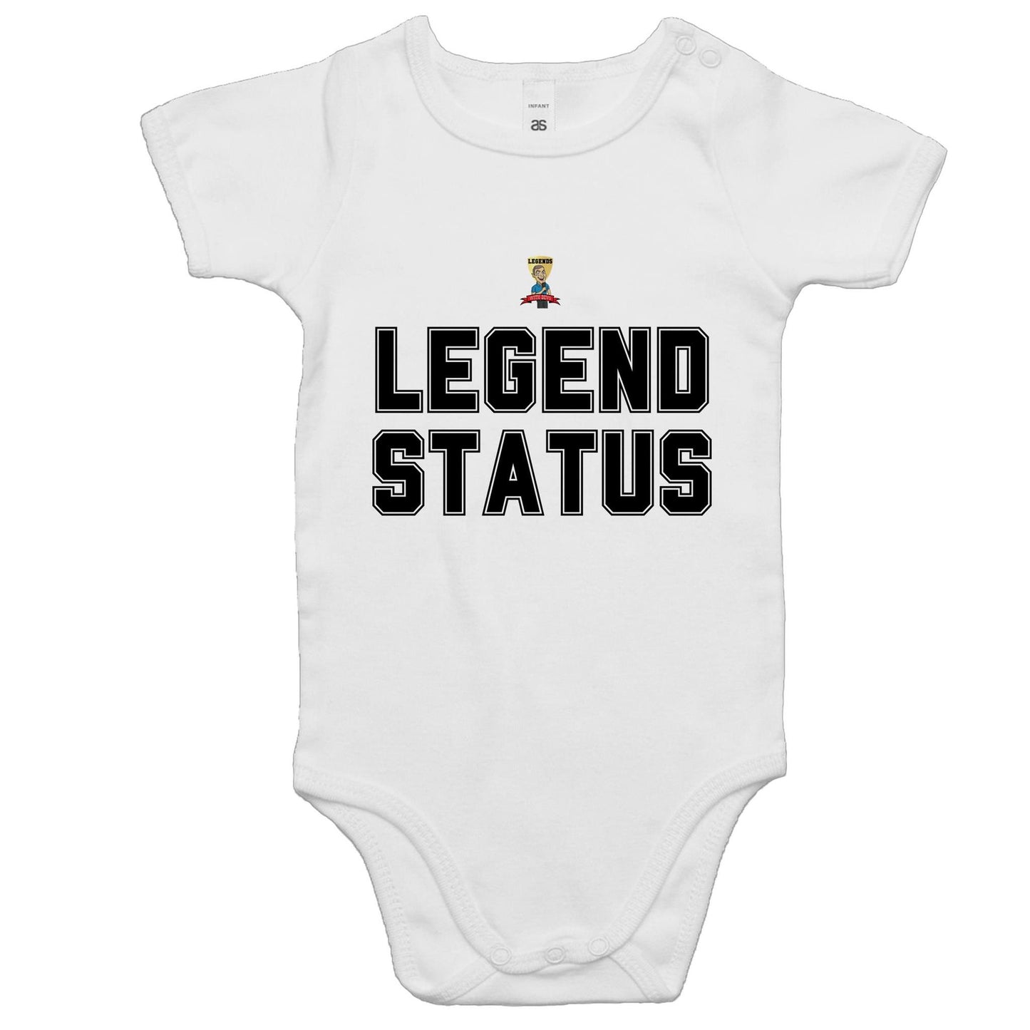 "Legend Status" Legends with Bevo - AS Colour Mini Me - Baby Onesie Romper