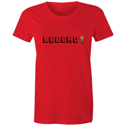 "LEGEND" Legends with Bevo - AS Colour - Women's Maple Tee
