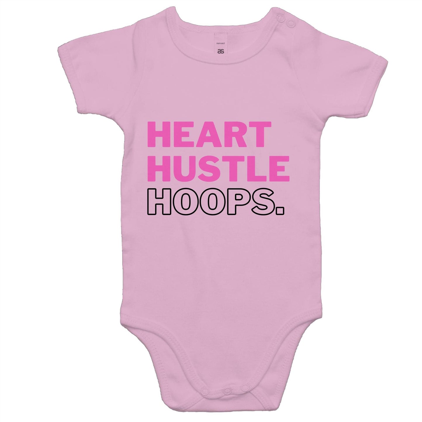 Heart Hustle Hoops - AS Colour Mini Me - Baby Onesie Romper