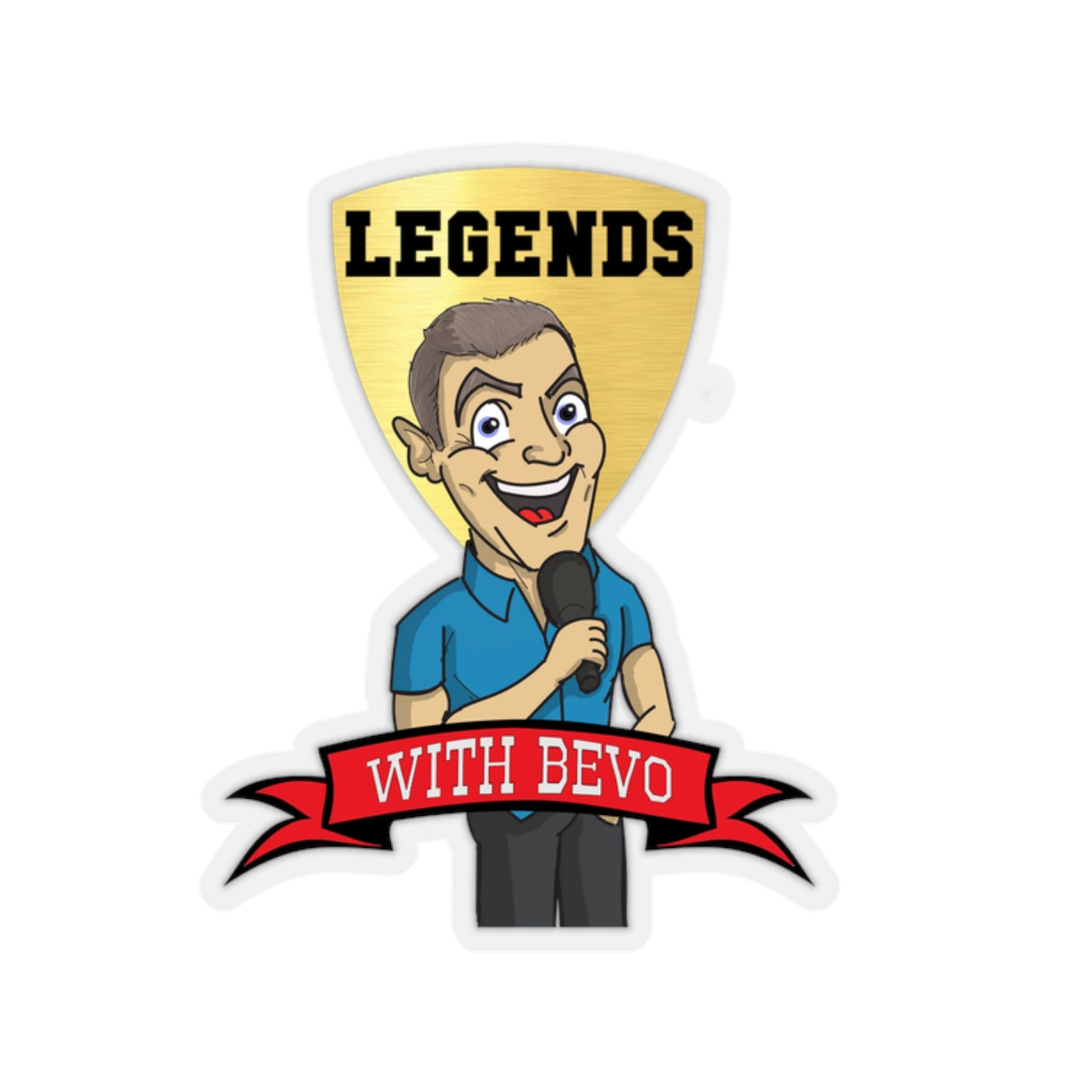 Legends with Bevo - Kiss-Cut Stickers