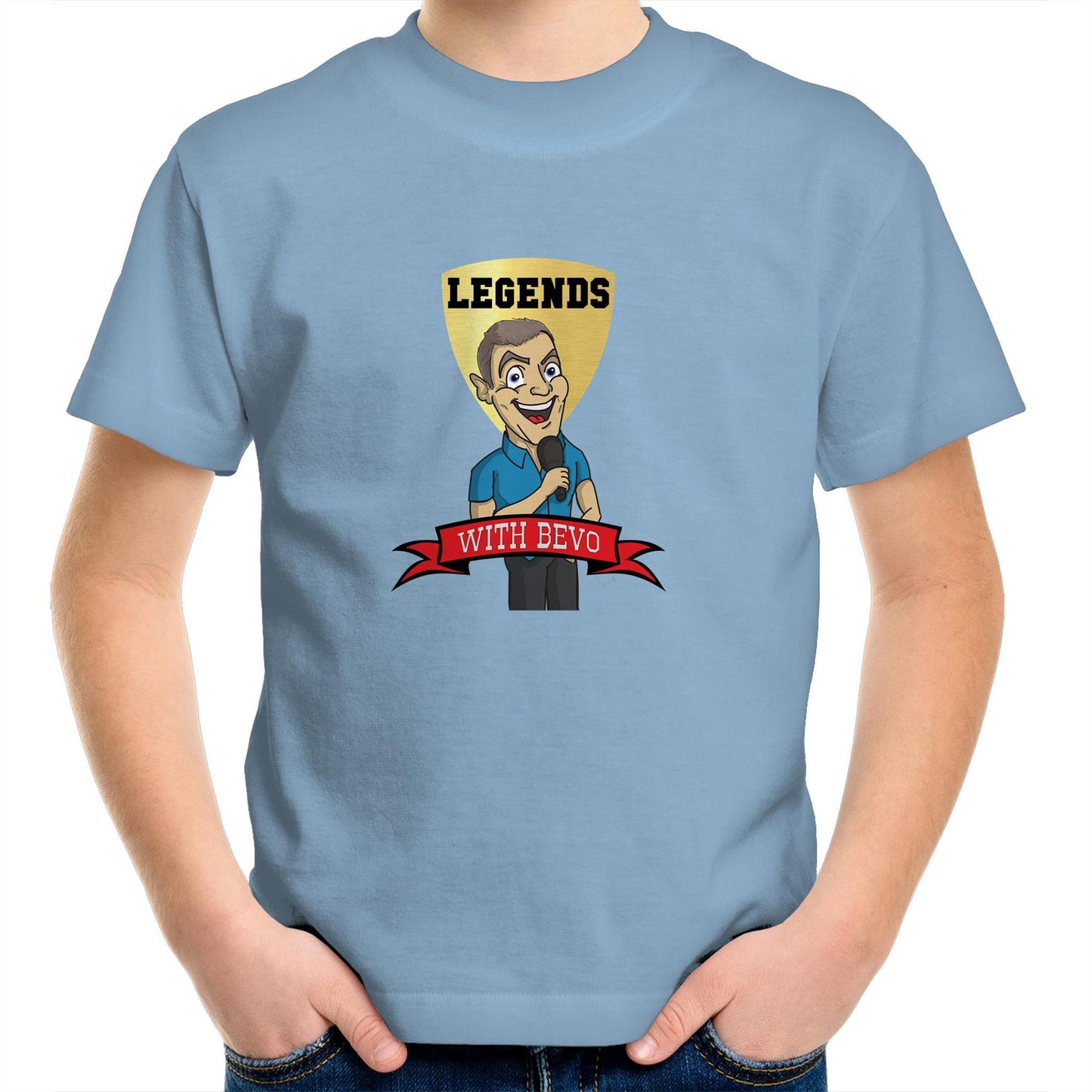 "Legends with Bevo" logo - AS Colour Kids Youth T-Shirt