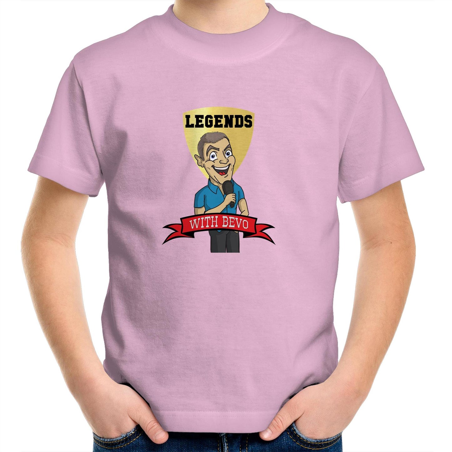 "Legends with Bevo" logo - AS Colour Kids Youth T-Shirt