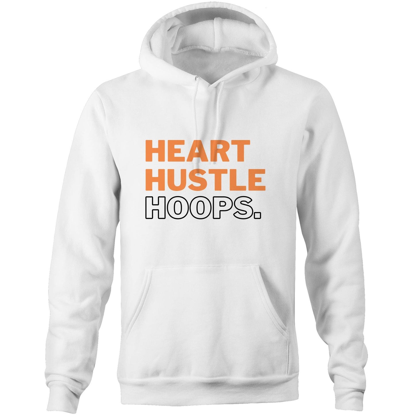 Heart Hustle Hoops (Orange) - AS Colour Stencil - Pocket Hoodie Sweatshirt