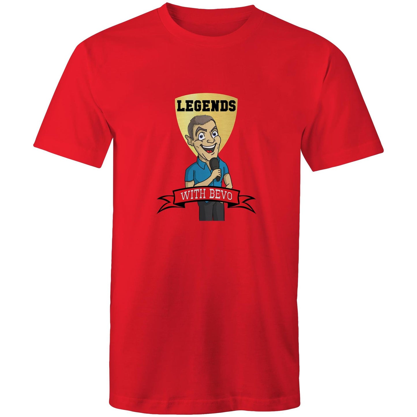 Legends With Bevo (Logo Main) AS Colour Staple - Mens T-Shirt