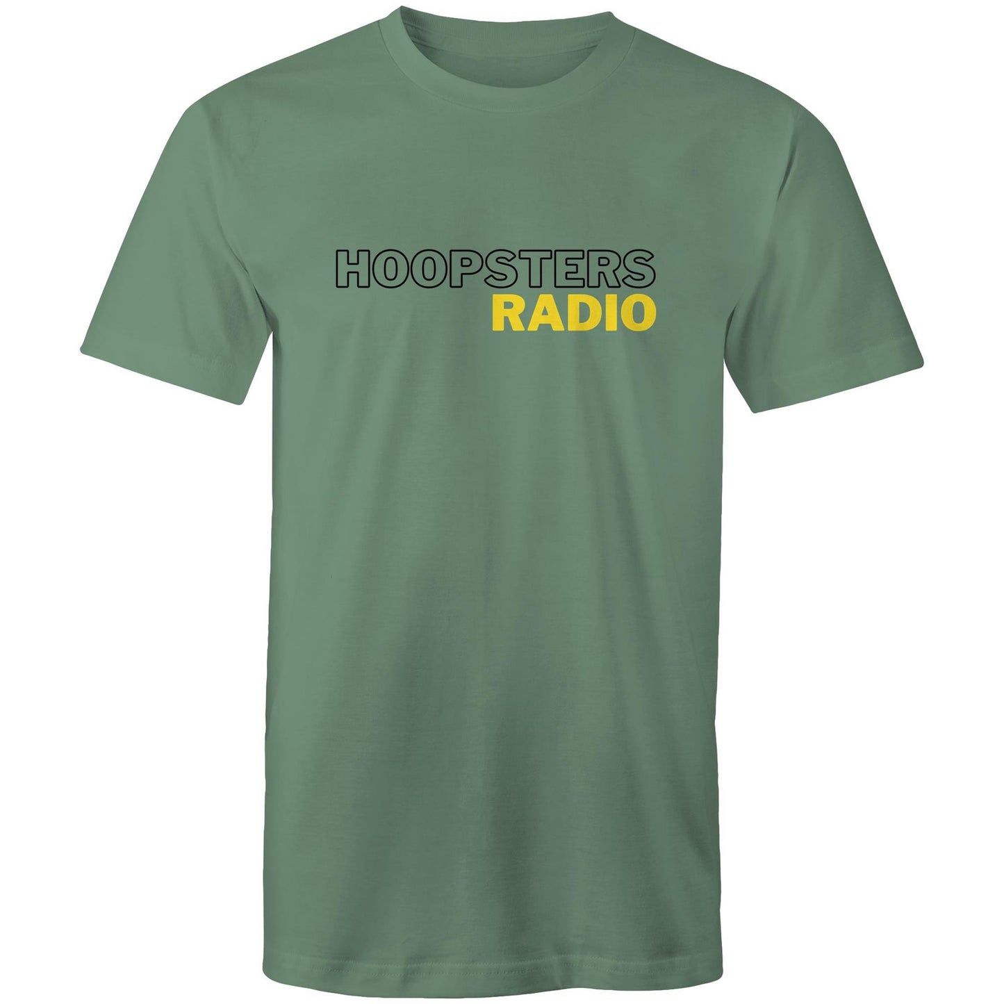 Hoopsters Radio (Yellow) AS Colour Staple - Mens T-Shirt