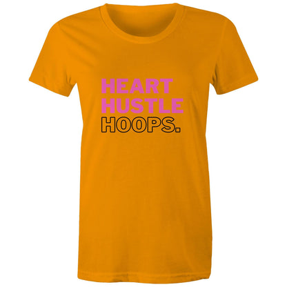 Heart Hustle Hoops (pink) - AS Colour - Women's Maple Tee