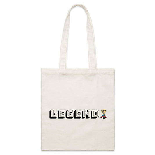 "LEGEND" Legends with Bevo - AS Colour- Parcel Canvas Tote Bag
