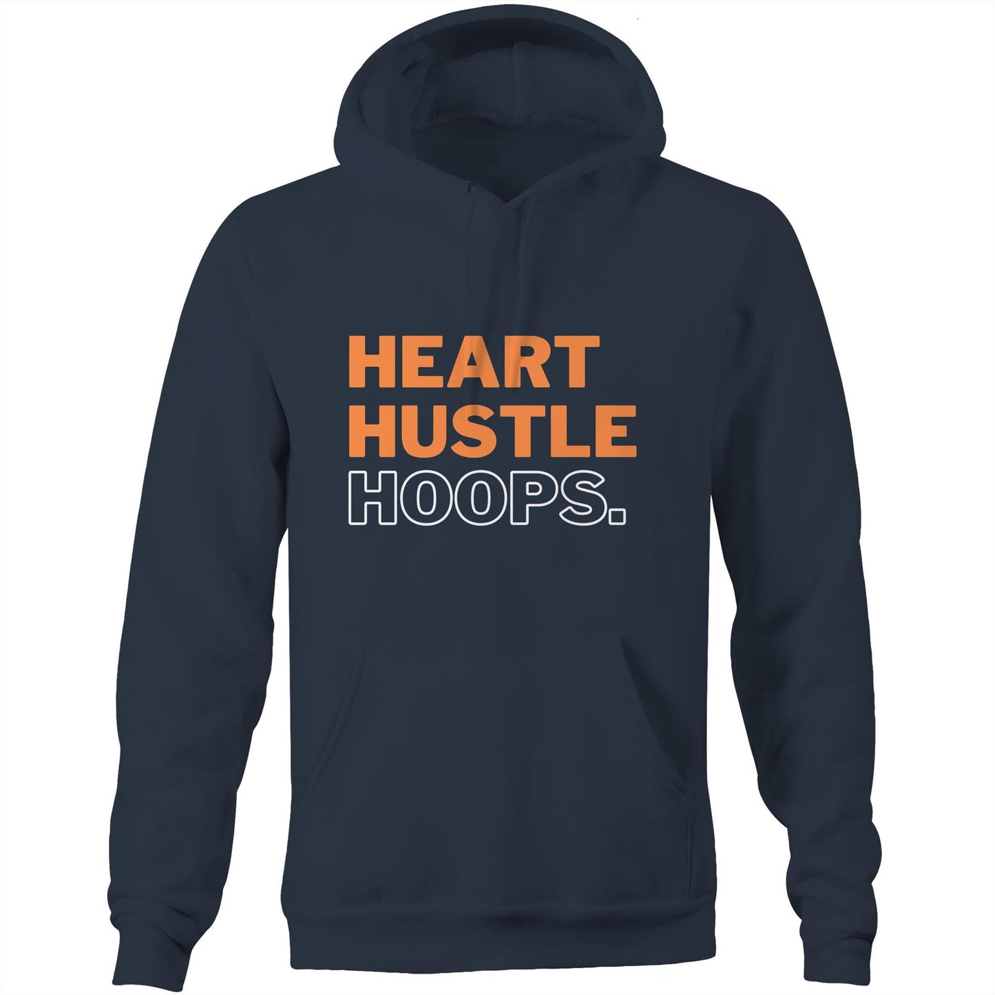 Heart Hustle Hoops (Orange) - AS Colour Stencil - Pocket Hoodie Sweatshirt