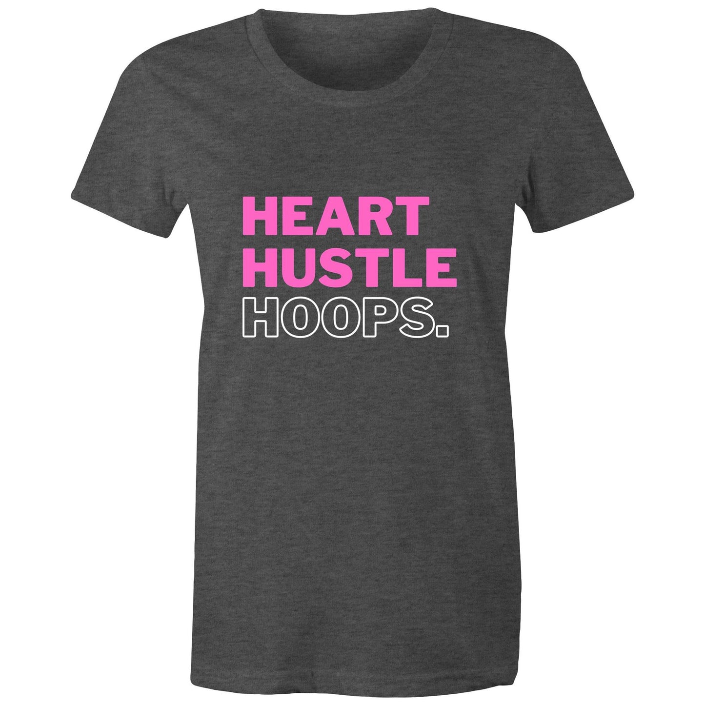 Heart Hustle Hoops (pink) - AS Colour - Women's Maple Tee