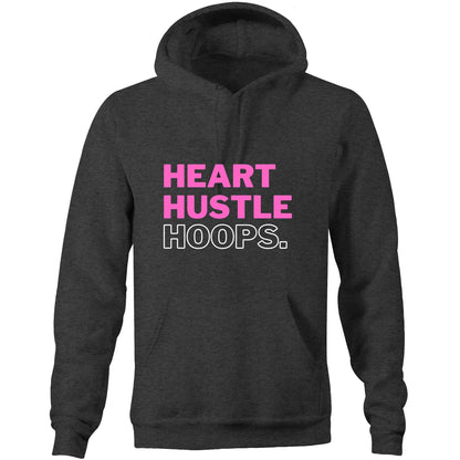 Heart Hustle Hoops (Pink) - AS Colour Stencil - Pocket Hoodie Sweatshirt