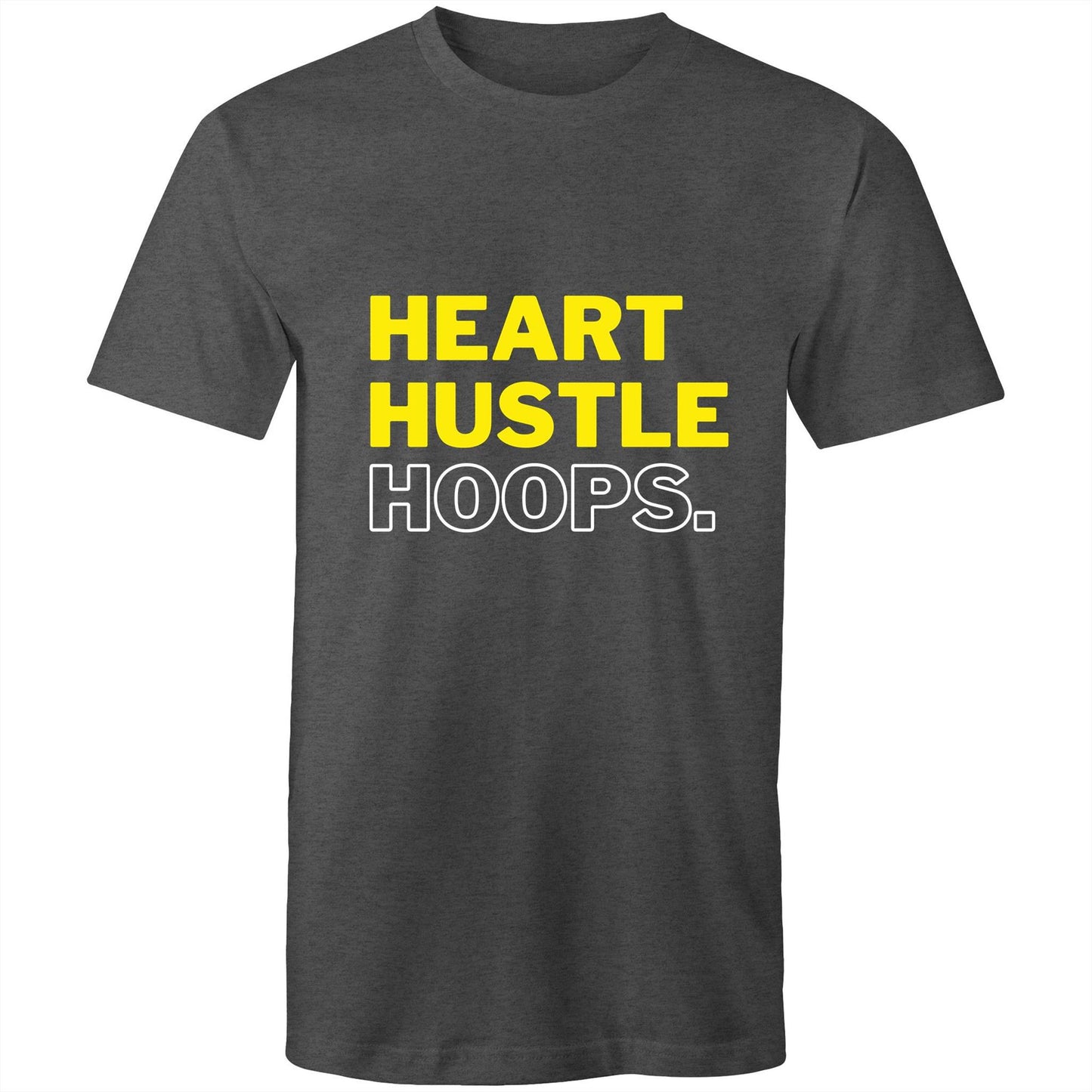 Heart Hustle Hoops (Yellow) - AS Colour Staple - Mens T-Shirt