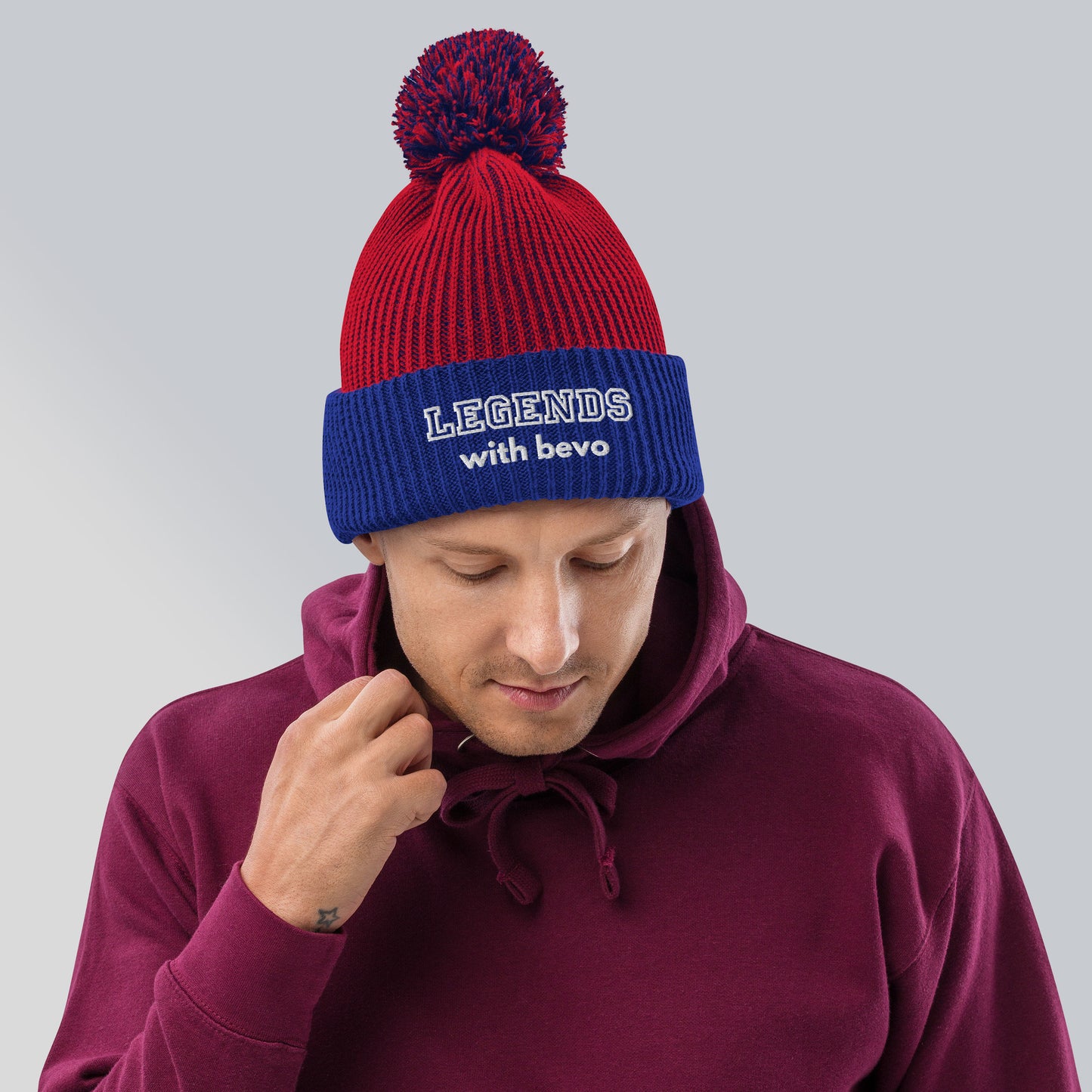 Legends with Bevo - Pom-Pom Beanie