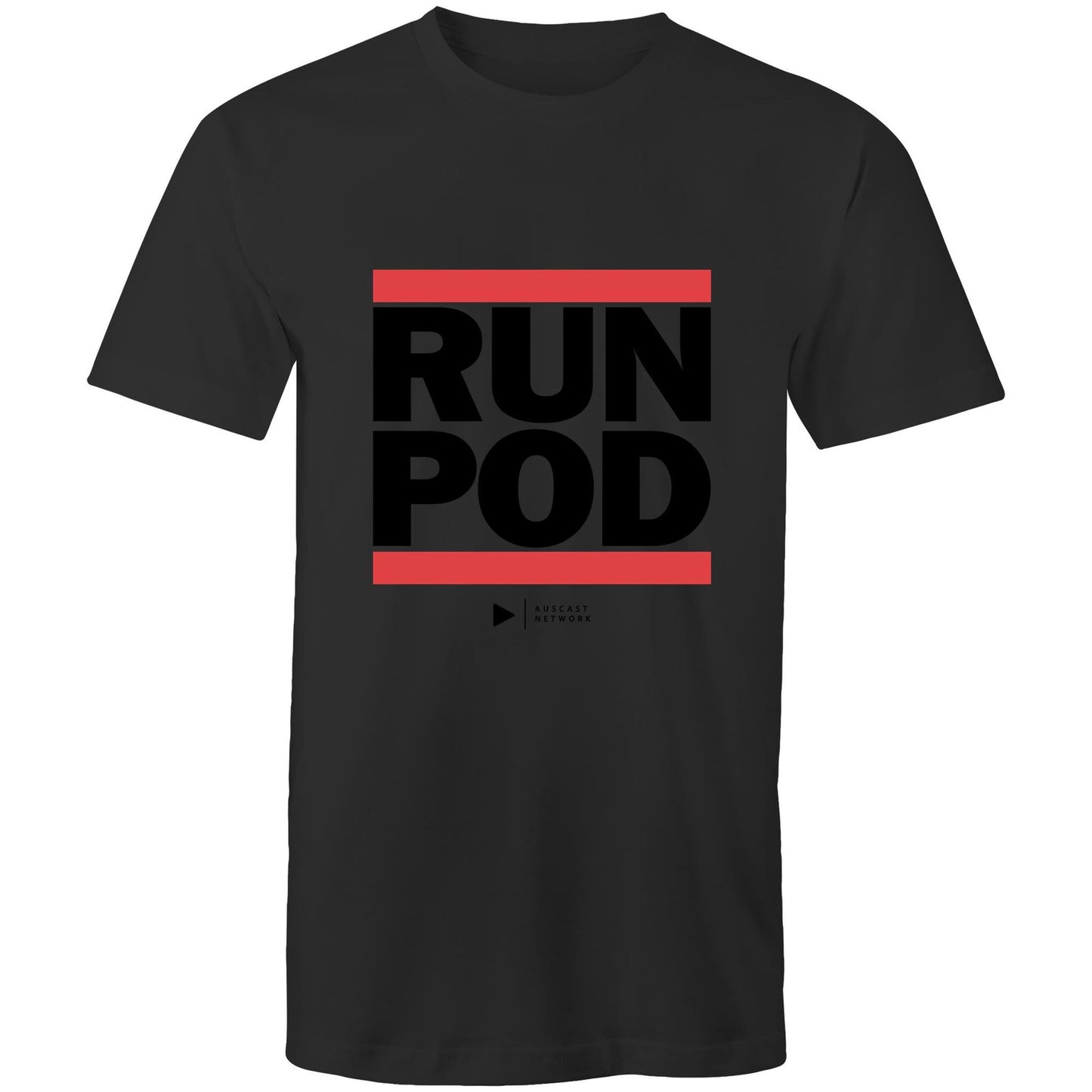 RUN POD (Black font) AS Colour Staple - Mens T-Shirt
