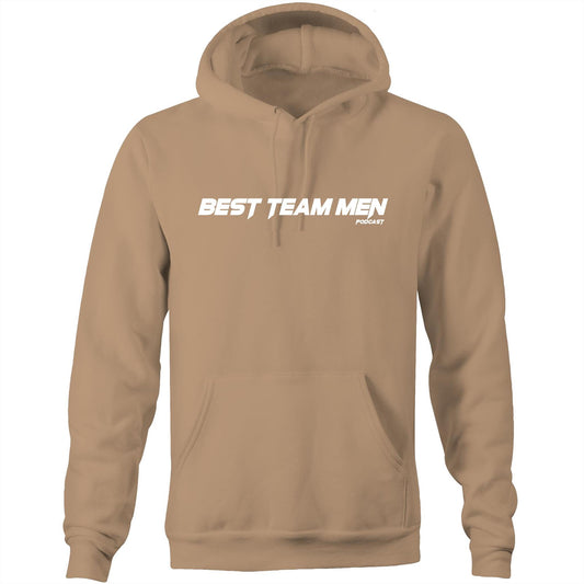 Best Team Mates (White font) - AS Colour Stencil - Pocket Hoodie Sweatshirt