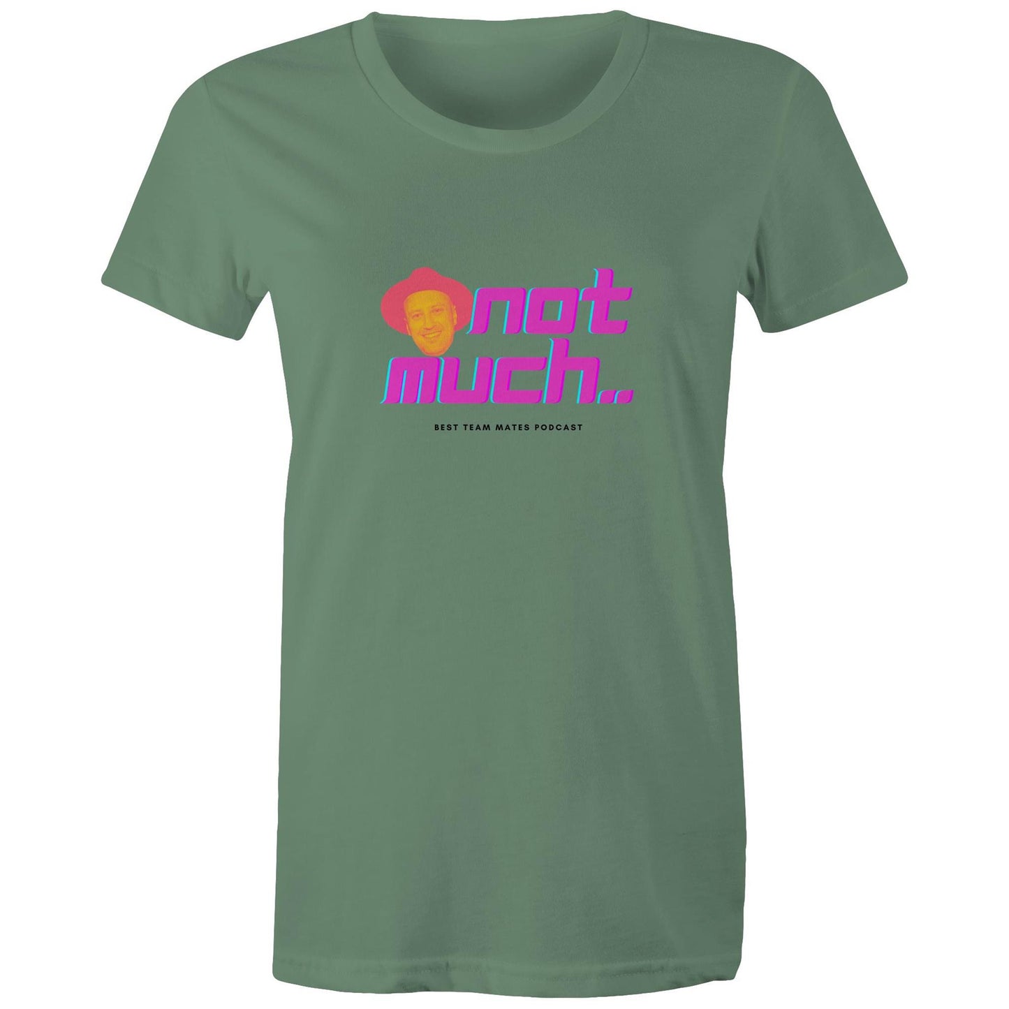 'Not Much..' Best Team Mates (Black Font) AS Colour - Women's Maple Tee
