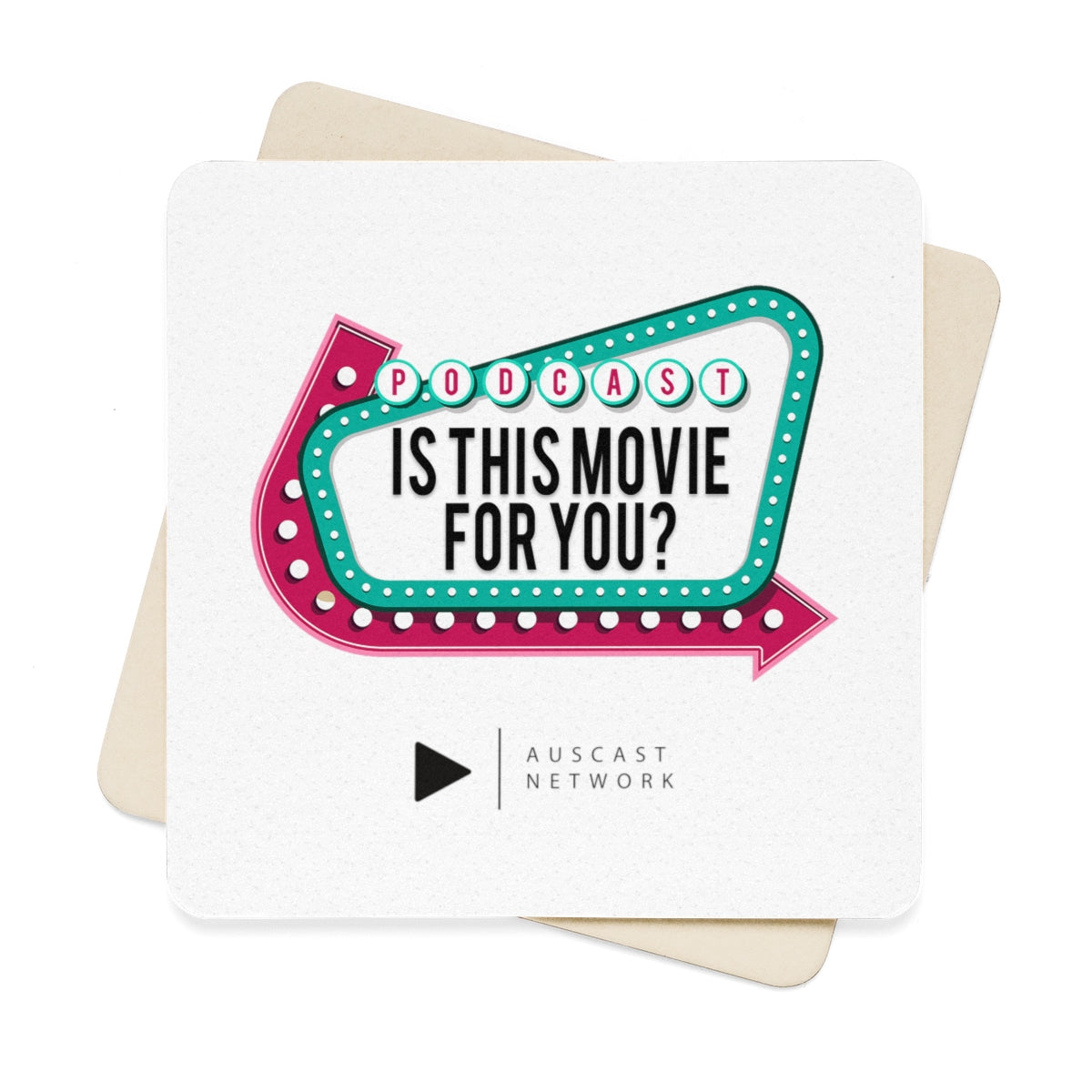 Is This Movie For You? Square Paper Coaster Set - 6pcs