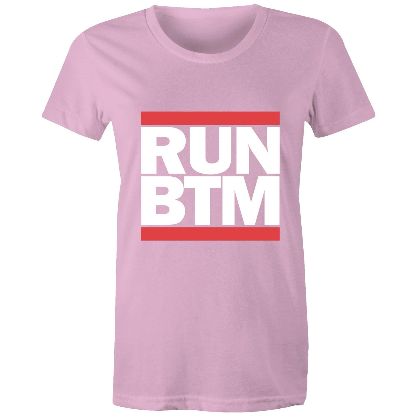 RUN BTM (White font) - Sportage Surf - Womens T-shirt