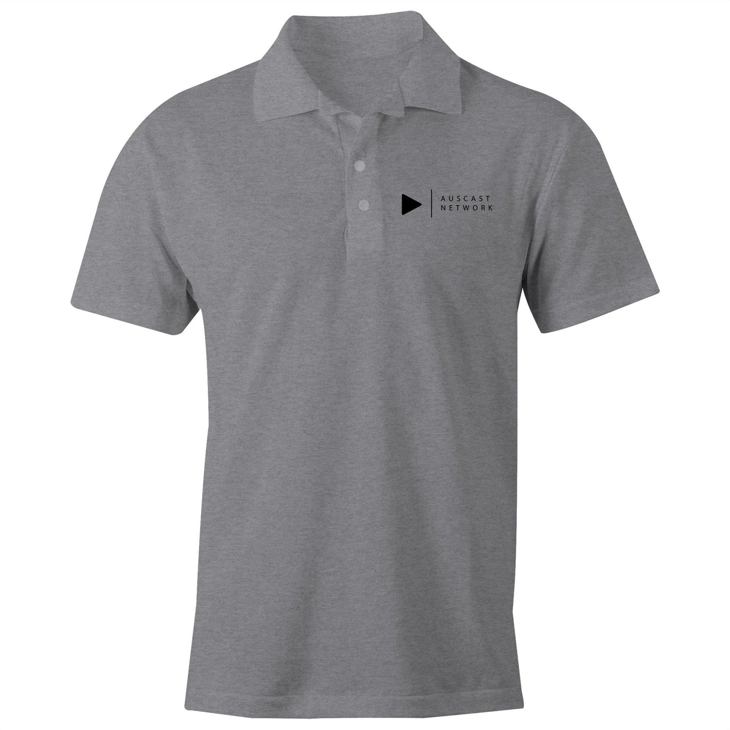 Auscast Network (black logo) - AS Colour Chad - S/S Polo Shirt