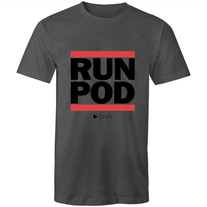 RUN POD (Black font) AS Colour Staple - Mens T-Shirt