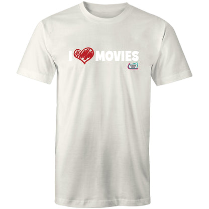'I Love Movies' - Is This Movie For You? (white font) - AS Colour Staple - Mens T-Shirt