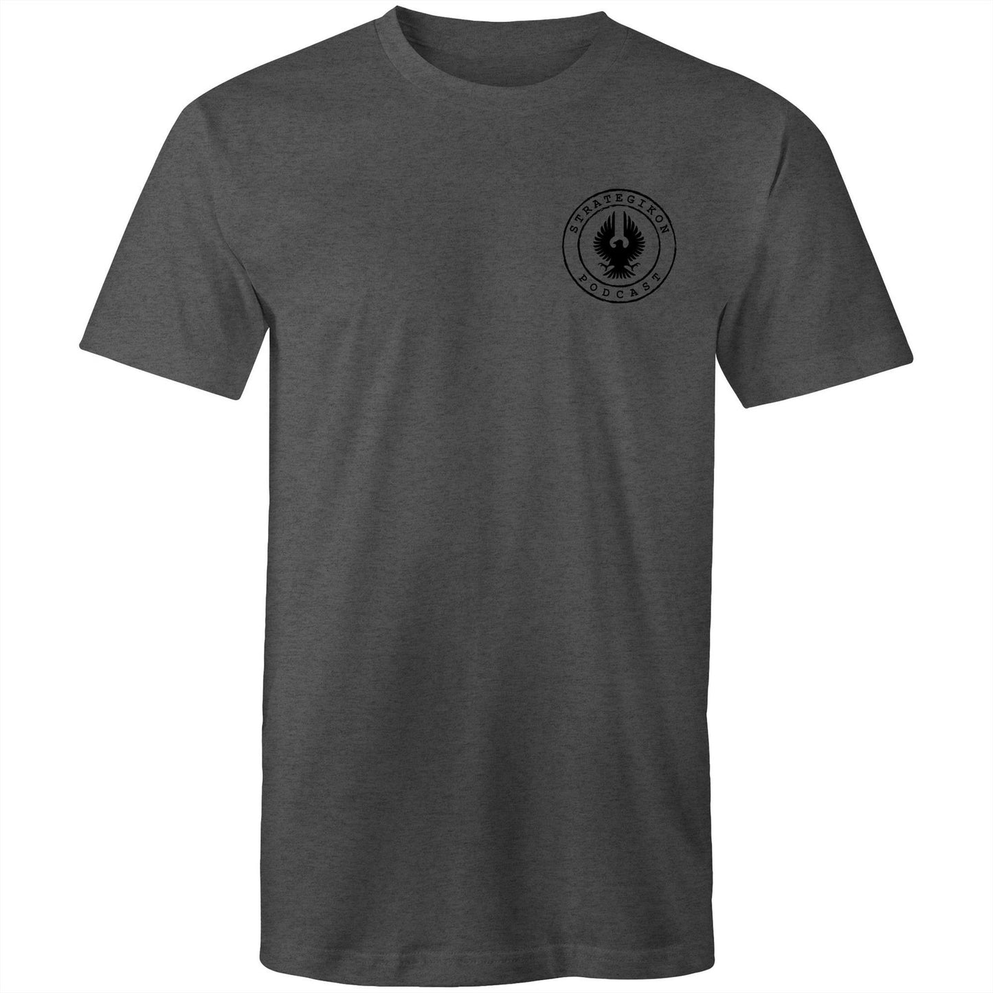 Strategikon pocket logo (black) AS Colour Staple - Mens T-Shirt